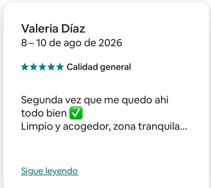 Reseña real de Valeria Díaz, 5 estrellas